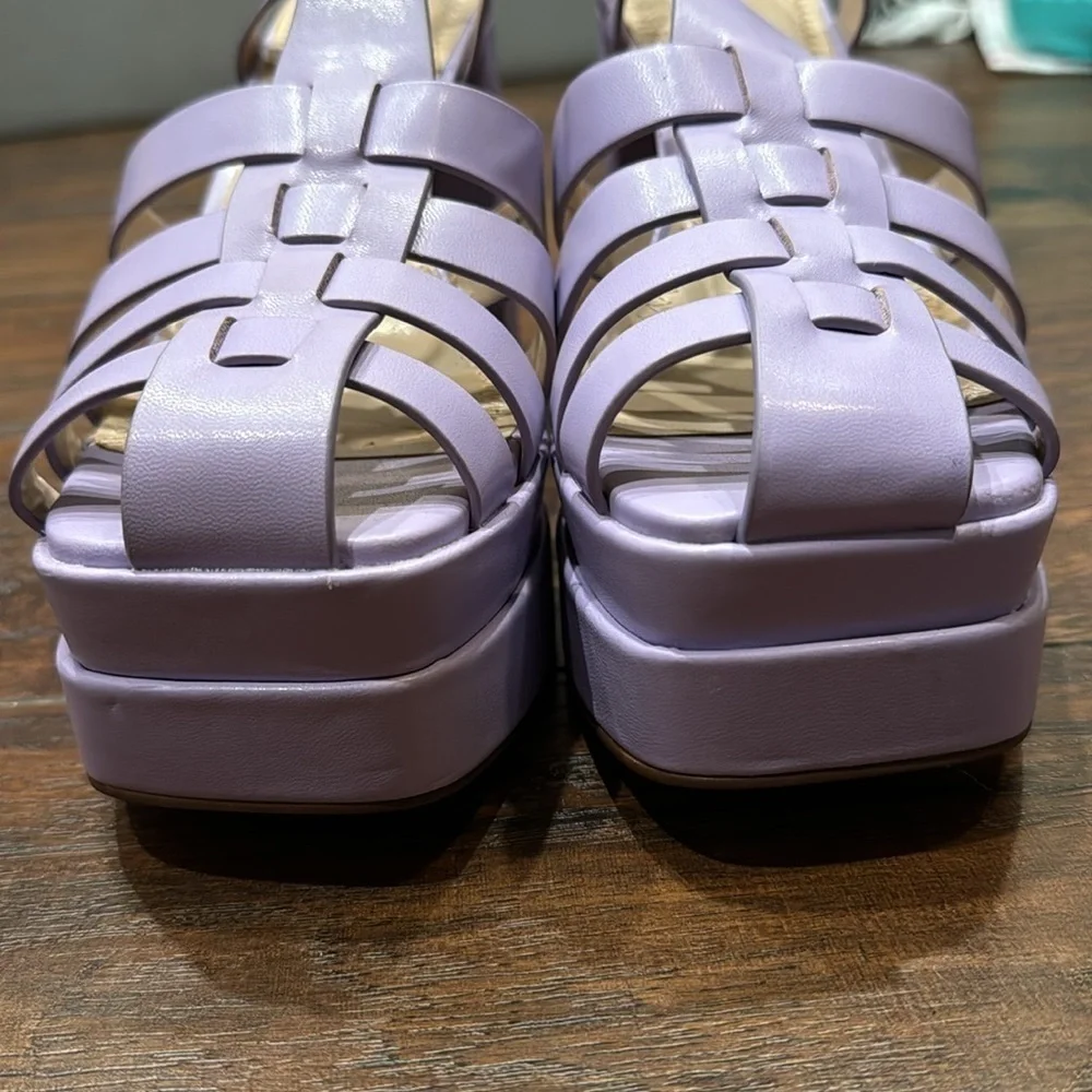 NEW! BP Purple Amaya Fisherman Platform Sandals - Size 10 🏎️